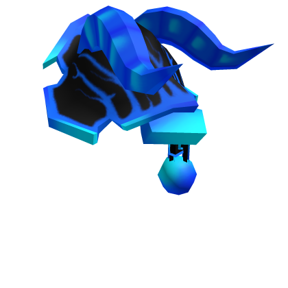 Left Demon Lord Shoulder Guard(Black and Blue)