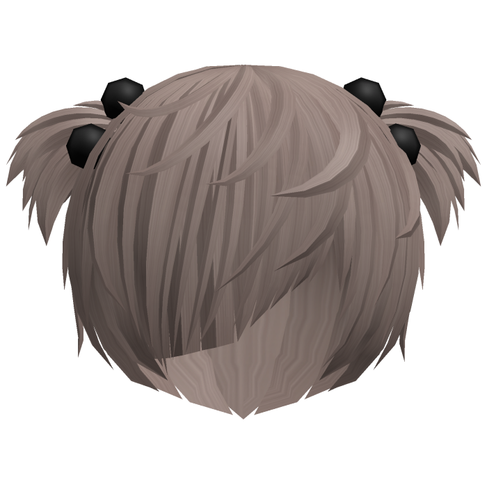 (//_^) ashy messy anime vkei emo hair w buns