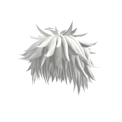 Roblox Item White Sorcerer Spiky Hair Gojo?