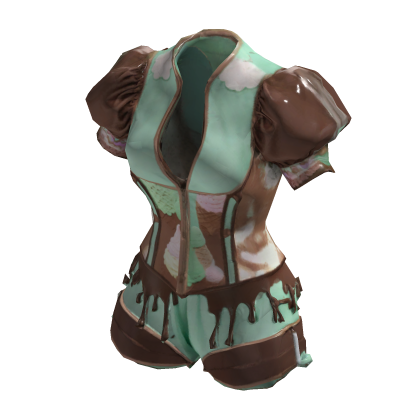 🍫 Mint Choco Drip Outfit [PBR]