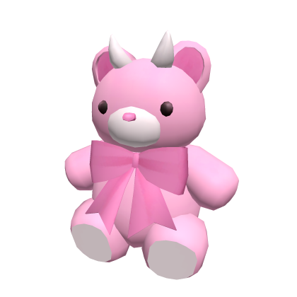 Pink Demon Teddy Bear