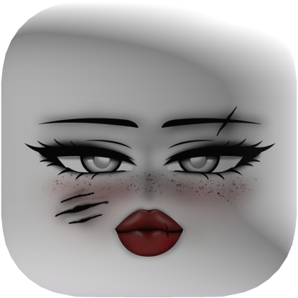 Ghost Girl Scar Halloween Makeup Face 🎃