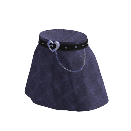 Purple Checkered Cute Skirt Roblox