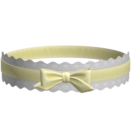 Yellow Ruffled Choker Cute Kawaii Bow Collar 3.0