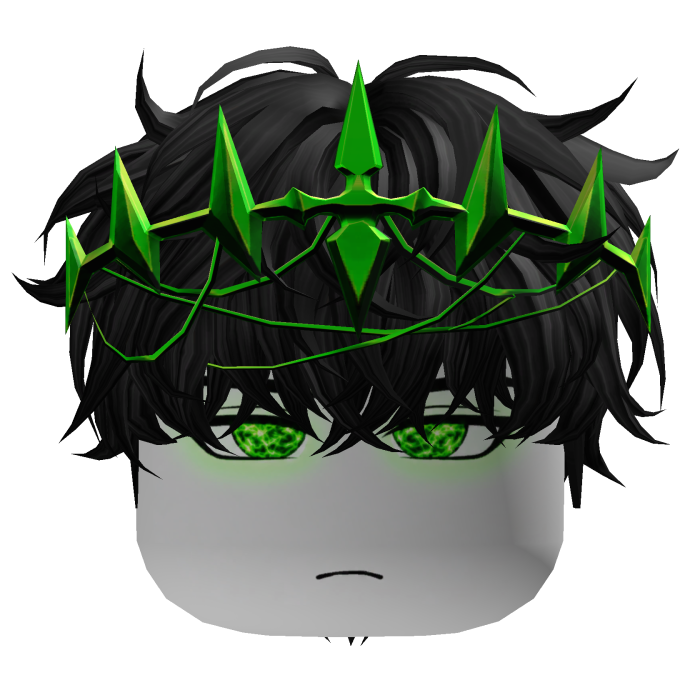 Celestial Prince Dark Green Hair