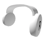 White Workclock Headphones