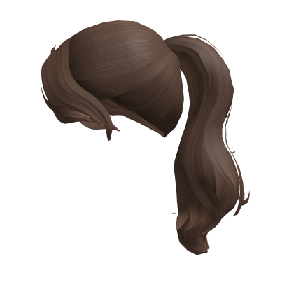 Simple Brown Ponytail Roblox item