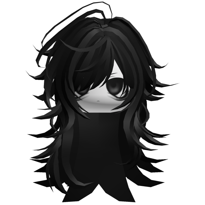 Jirai Kei Moe Girl Face Hair