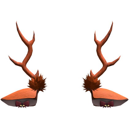 orange christmas deer