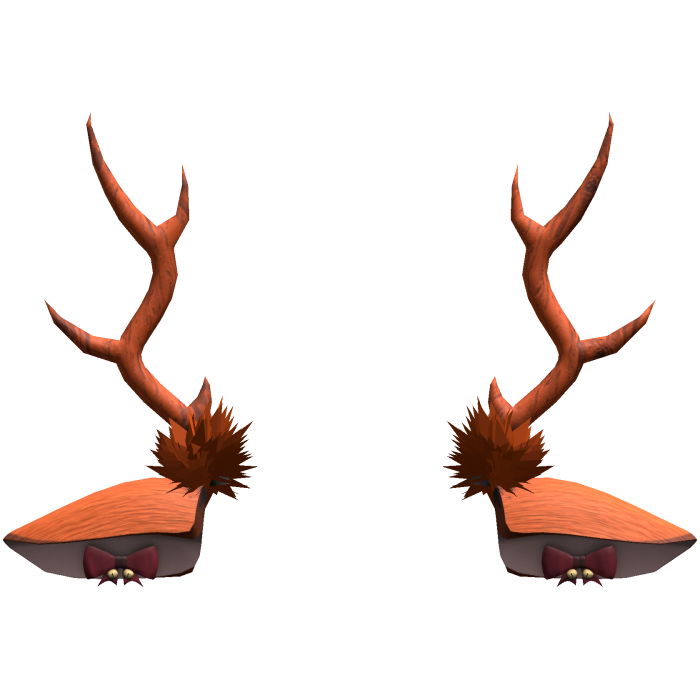 orange christmas deer