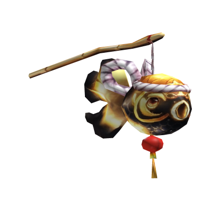 Traditional Koi Fish Lantern-Black Gold