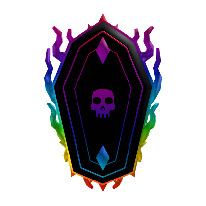 Rainbow Neon Coffin