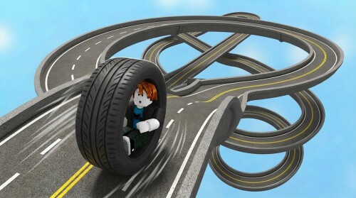[W3]Ride tire slide down