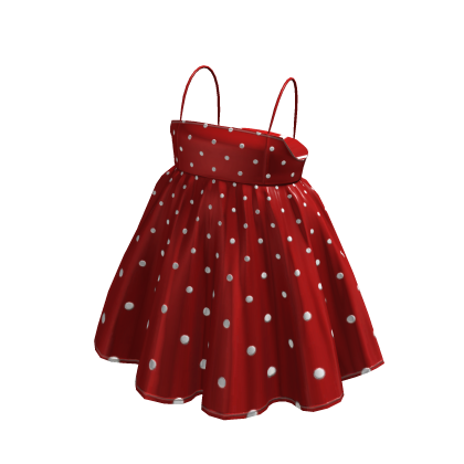 Lovely Babydoll Dress - Red Polka Dots