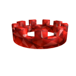 Red Sparkle Time Crown 
