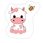 Strawberry cow and robux group