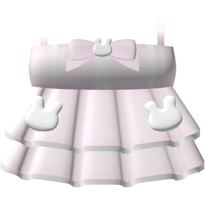 ♡ ┊ cutesy bunny ruffled dress in pink