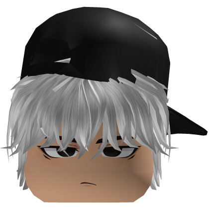 Messy Black Hair Annoyed Cap