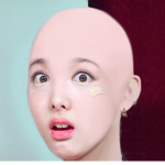 nayeons bald head!!