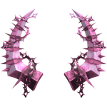 Light Pink Wicked Punk Horns