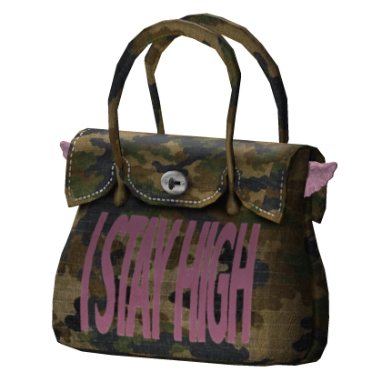high camo light pink purse