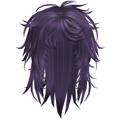 Vkei Long Messy Razor Cut Hair (Purple)