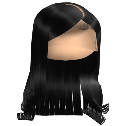 𝓭 Side Swoop Curly Bussdown (Black)