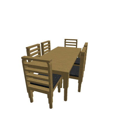 Basic Wooden Table and Chairs