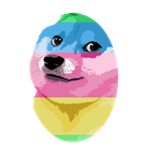 Dyed Egg Doge