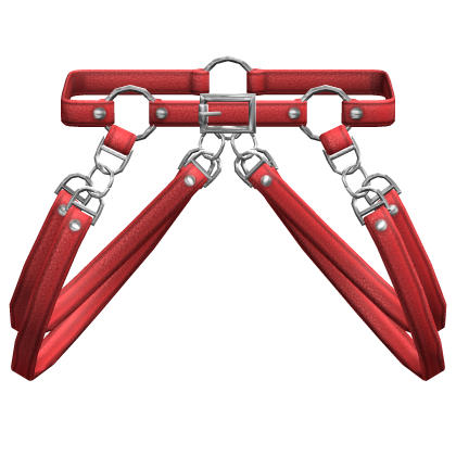 Red Suspender Hanging Y2K Waist Straps 1.0