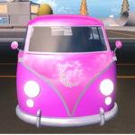 Pink and purple van gang
