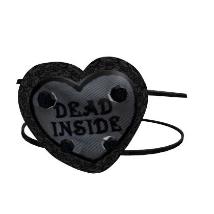 ♡︎ : cute heart laced eyepatch goth