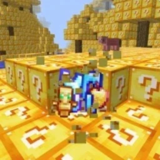 ⛏️ModdedCraft💛 (GOLD LUCKY BLOCKS) official Roblox game thumbnail