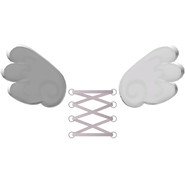 tiny cute lace angel wings