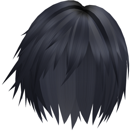 messy emo punk blue hair Roblox item