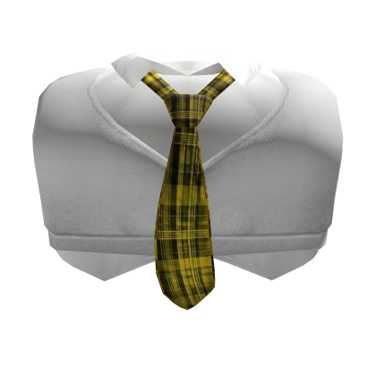 ♡ sweet school girl uniform vest w/yellow tie Roblox item