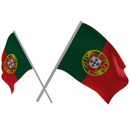 Portugal Double Flags