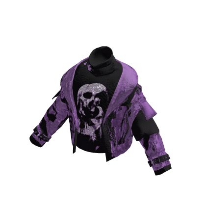 Purple Halloween Y2K Skull Jacket [PBR]
