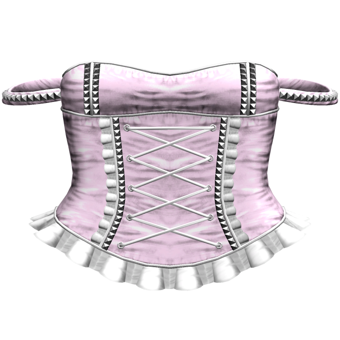Pink & White Studded Corset Dress