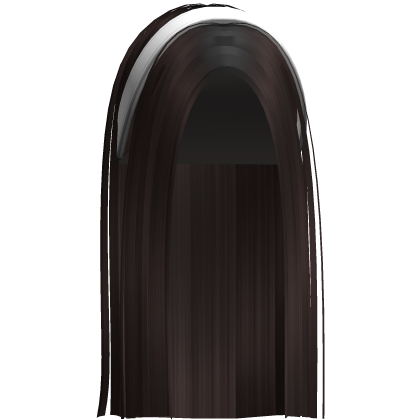 sleek long it girl hair with headband -darkbrown Roblox item