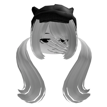White Skeleton Hand Hair Y2K Cap Vkei Girl Roblox item