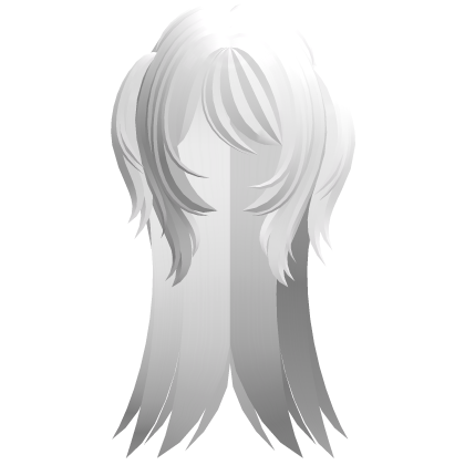 ♡ gyaru y2k emo messy pigtail hair white Roblox item