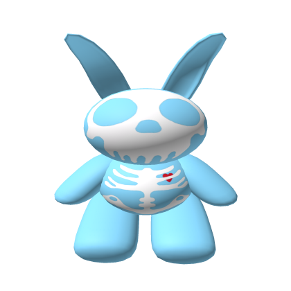 Skeleton Bunny Backpack Light Blue