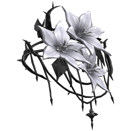 white flower clip Roblox item