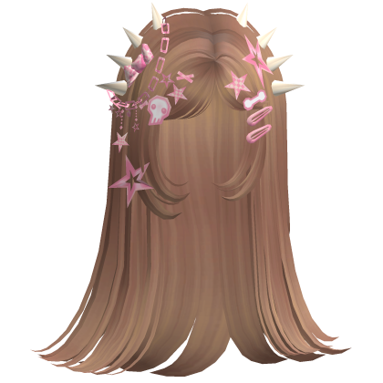 ♡ Scene Spiky Straight Hair (Honey Blonde)