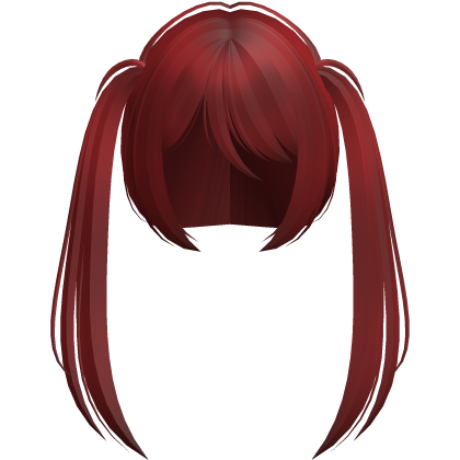 moe vkei emo wispy ponytails long red