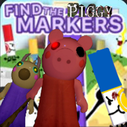 Find the markers in piggy city.