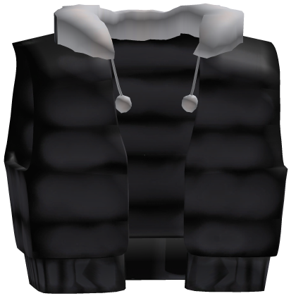 Puffer jacket black emo grunge Roblox item