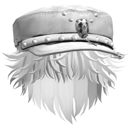 Fluffy Emo White Beret Y2K Boy Hair (White)