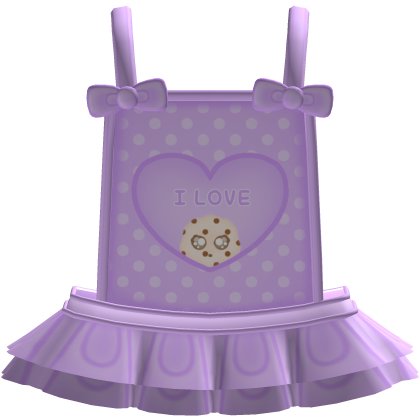 . ‿ ♡ nom nom ... cute cookie overalls purple